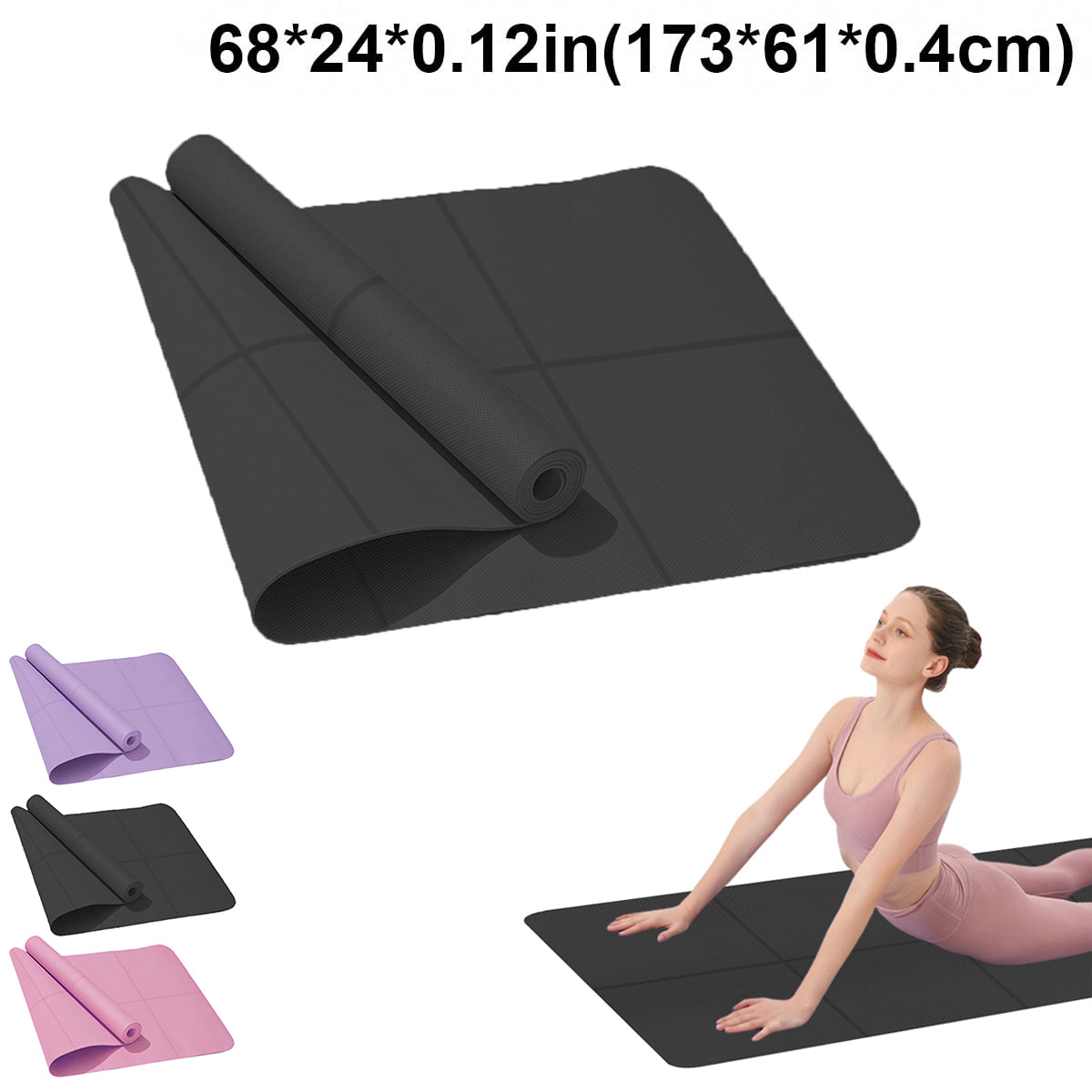 Non-Slip Yoga & Exercise Mat (6mm)