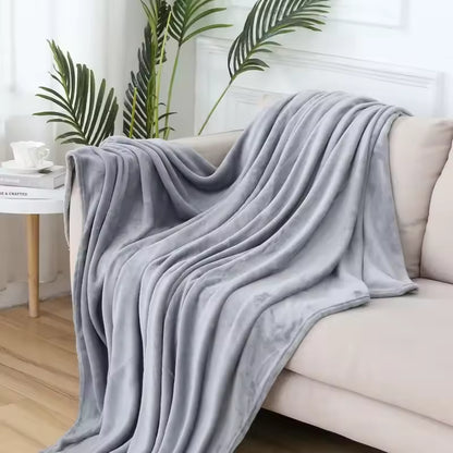 Faux Fur Sherpa Throw Blanket