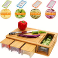 Bamboo Cutting Board Set with Compartments