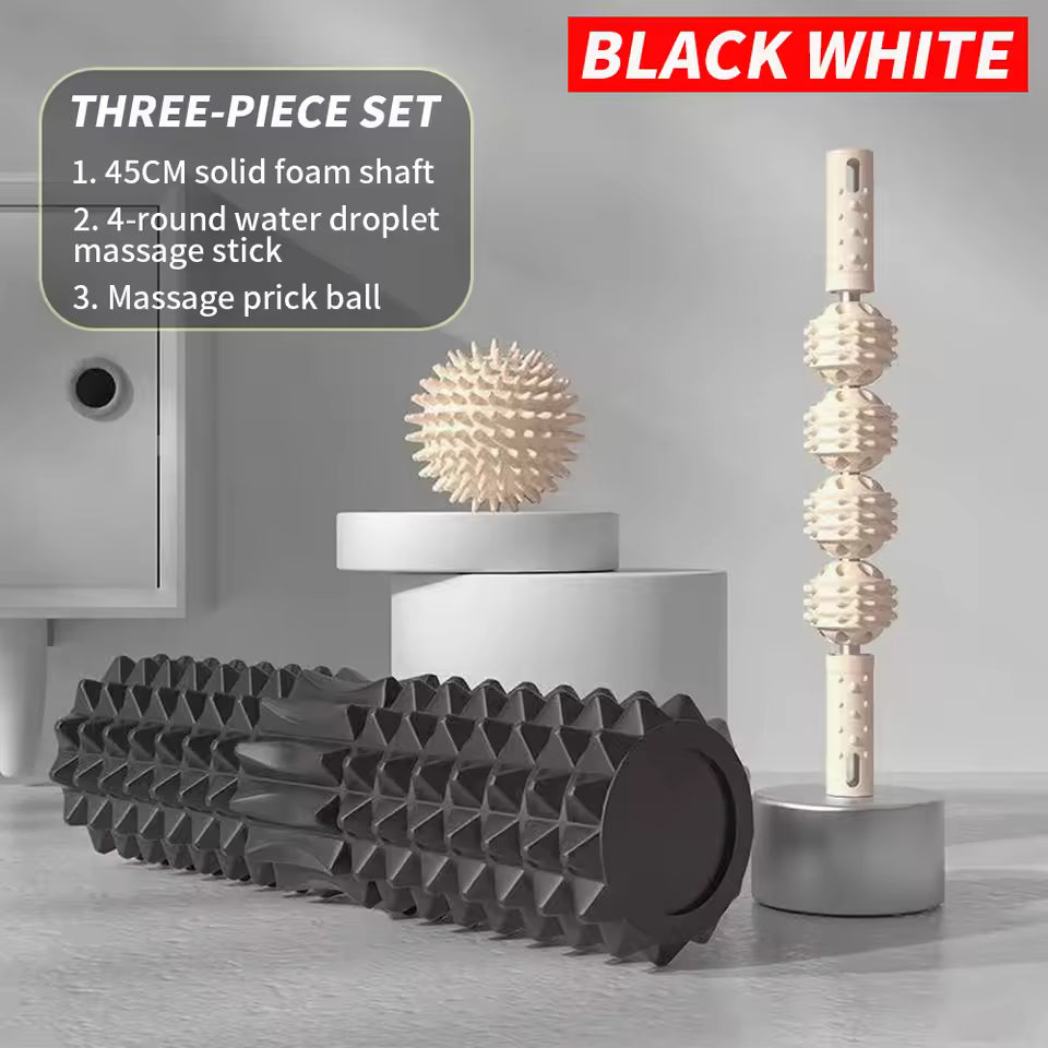 Foam Roller Set (3-Piece with Massage Ball)