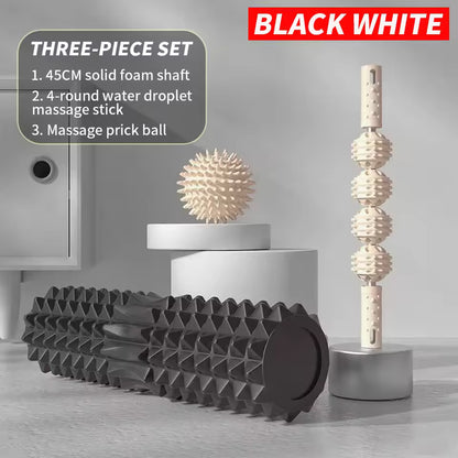 Foam Roller Set (3-Piece with Massage Ball)