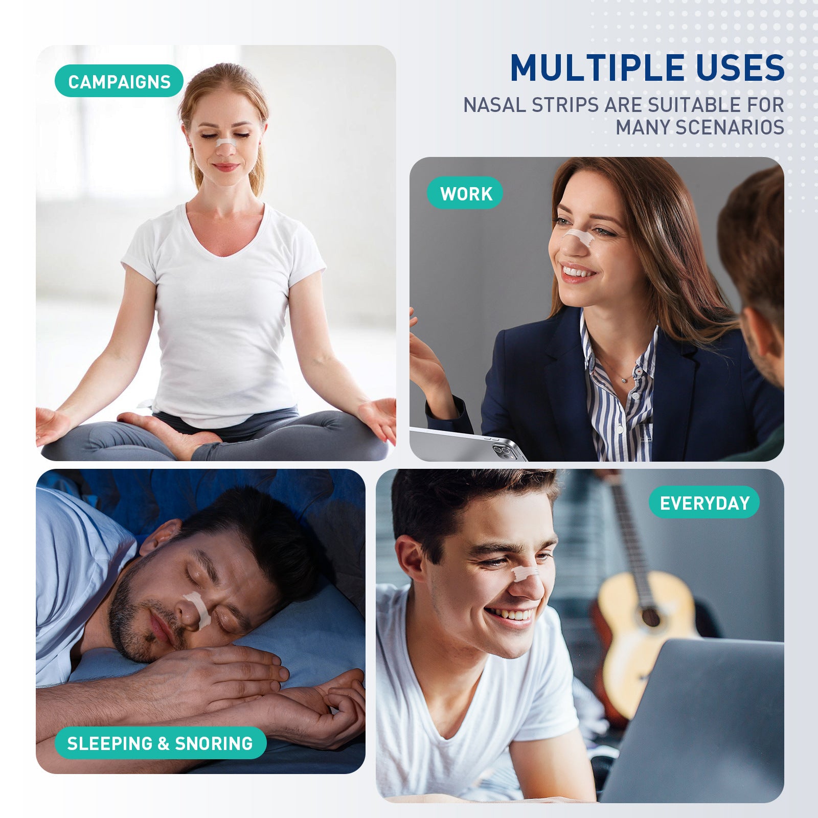 Anti-Snoring Nasal Dilator Strips