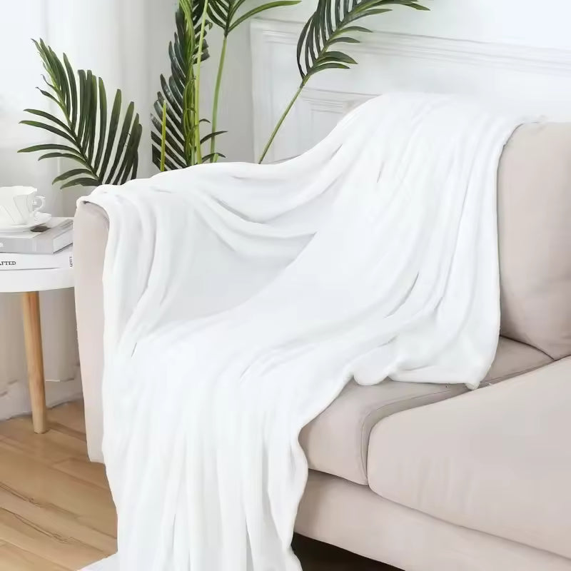 Faux Fur Sherpa Throw Blanket