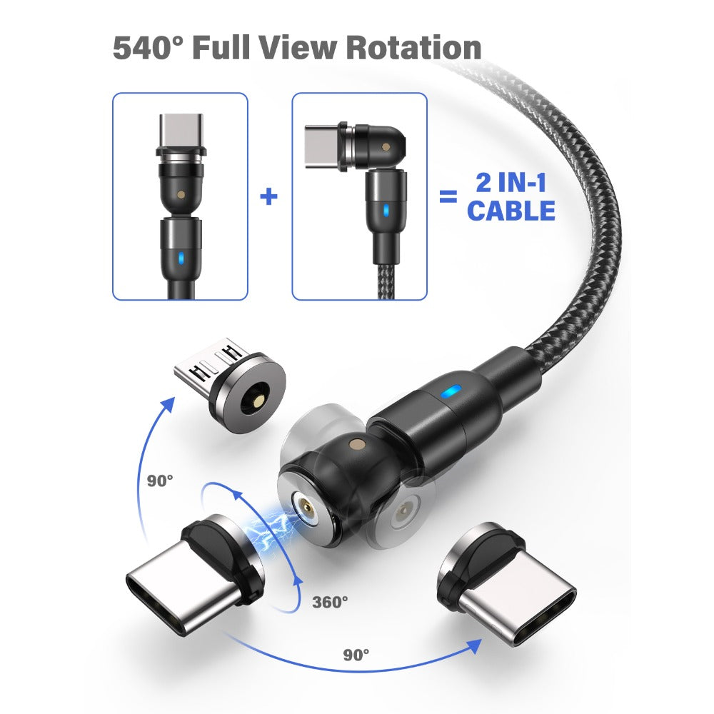 3-in-1 Magnetic Fast Charging Cable