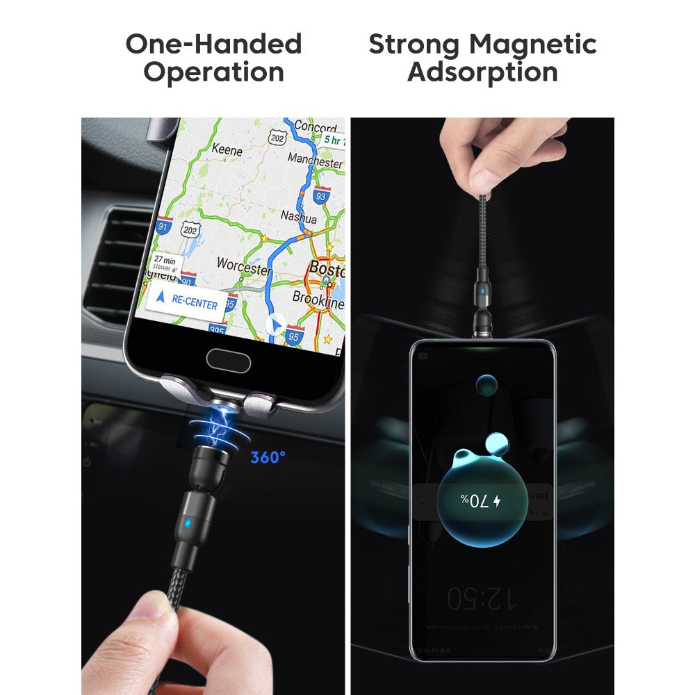 3-in-1 Magnetic Fast Charging Cable